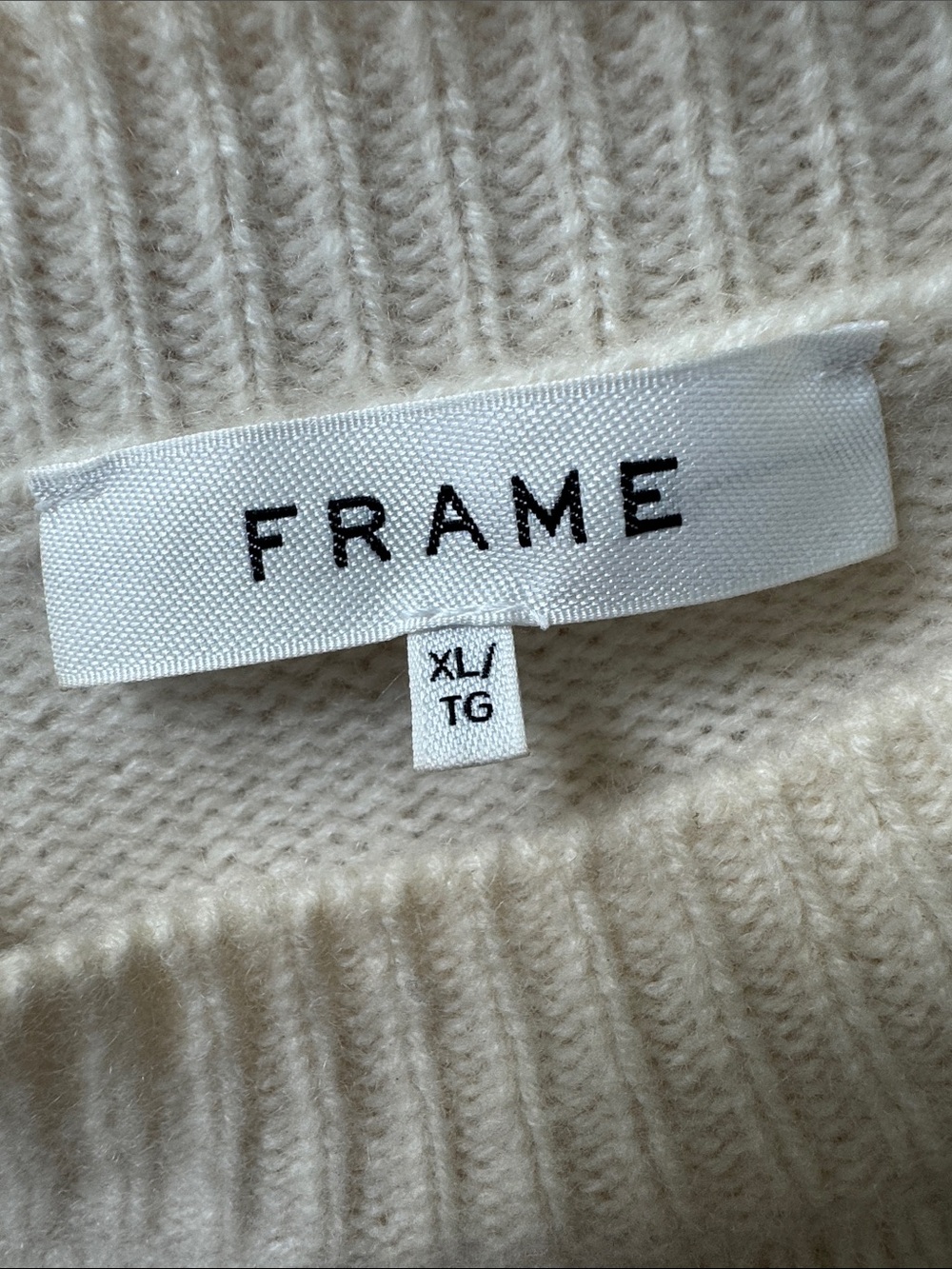 Frame Clean Stripe Cashmere Sweater Jet Stream Multi XL - Picture 7 of 8